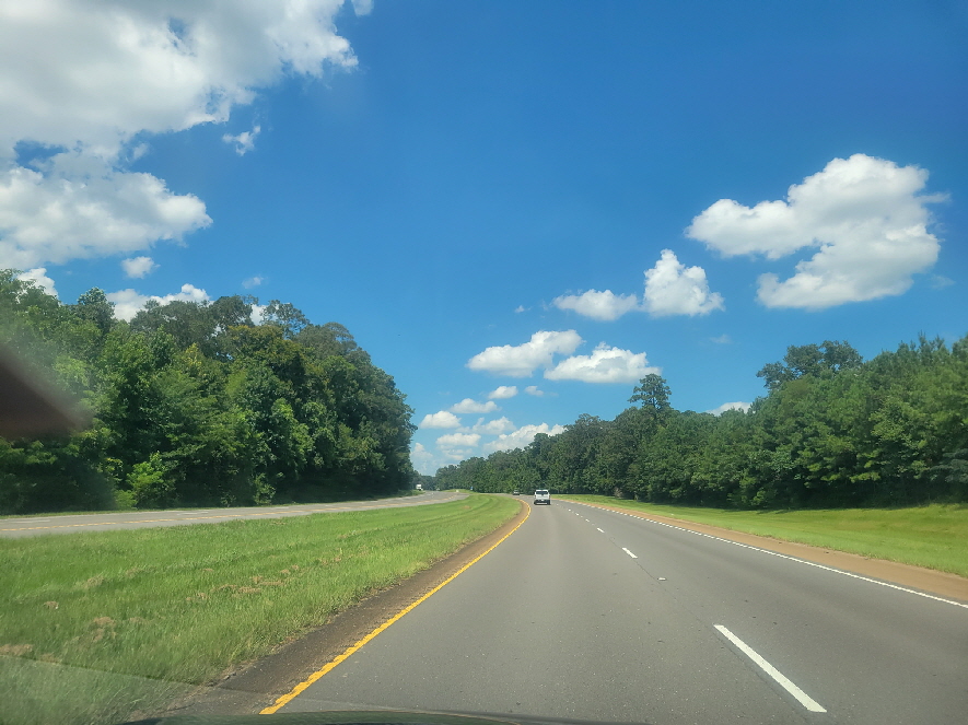 heading north in Mississippi