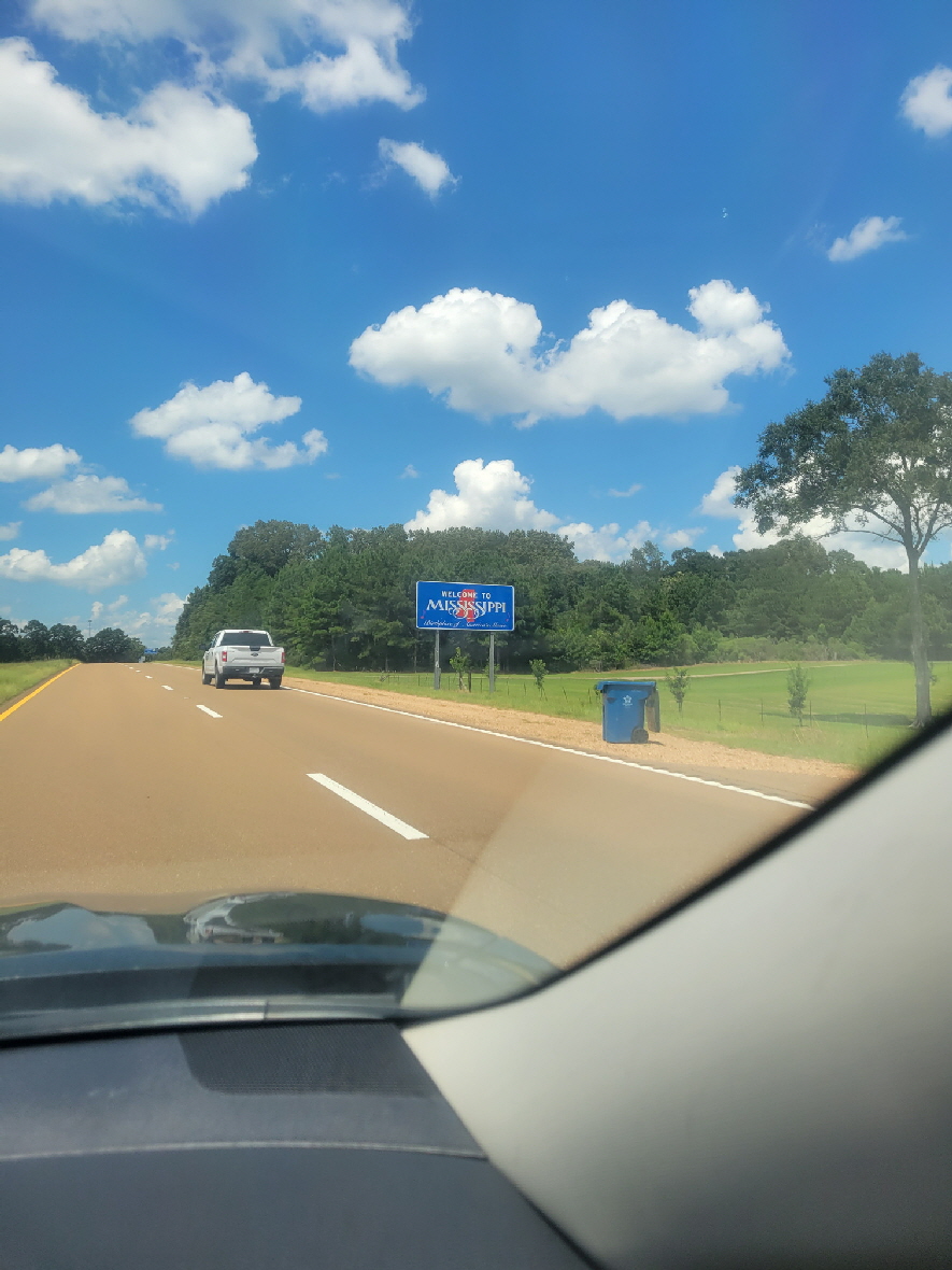 yes Mississippi again, first west to New Orleans, then north from New Orleans toward Vicksburg