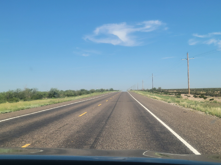 heading north into New Mexico from central Texas.